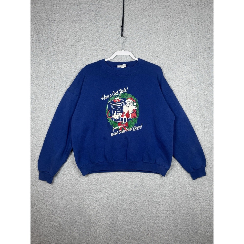Vintage "Have A Cool Yule" Sweatshirt Lee Heavyweight‎ Sz XL